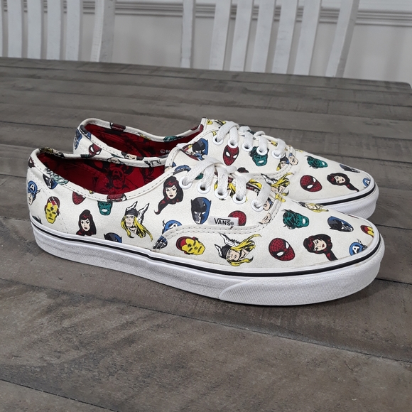 Vans Marvel Avengers Print Canvas Sneakers Shoes Mens Sz 11 - Picture 2 of 6